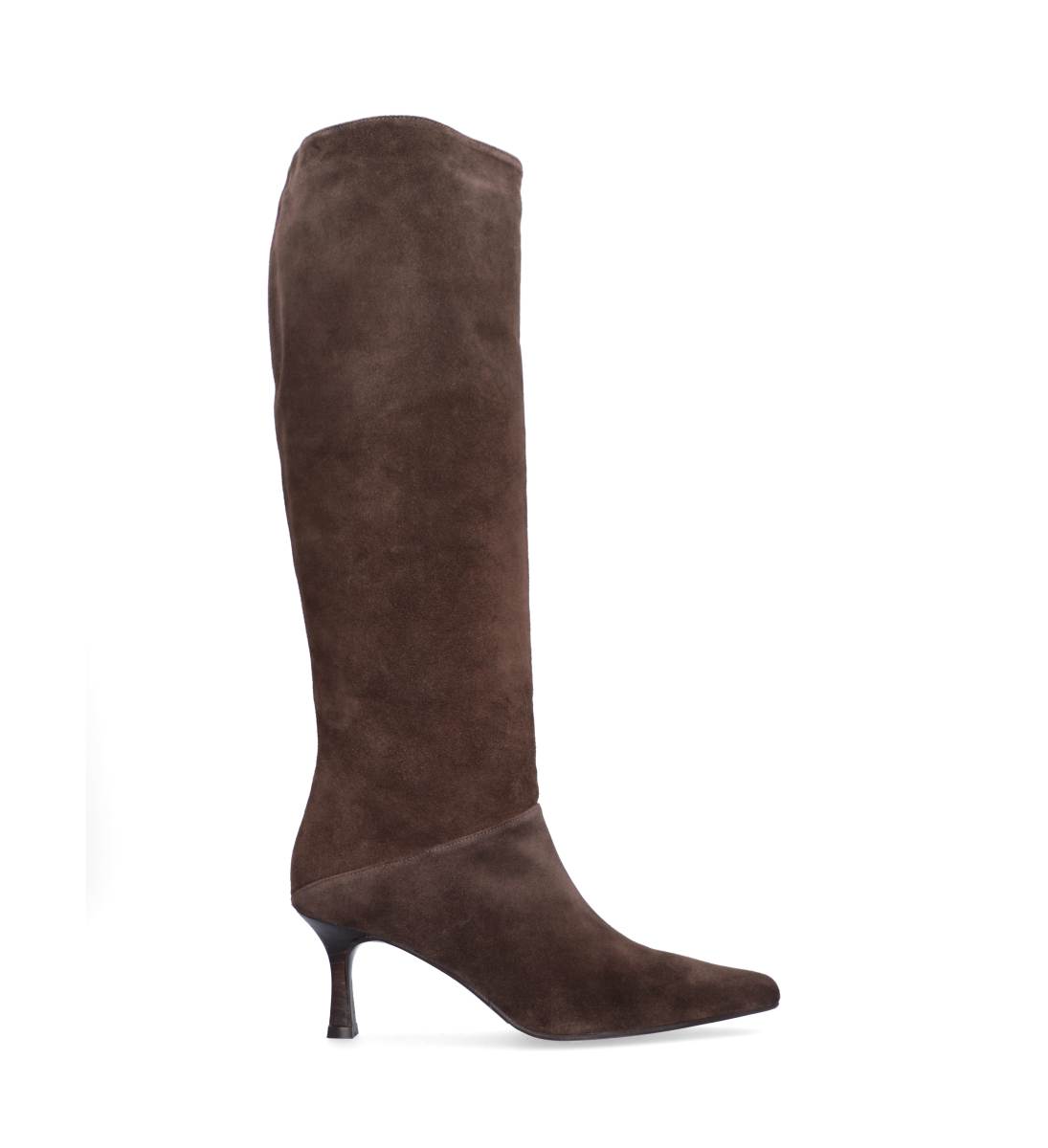 A9371 lang støvlette - T.moro babysilk dark suede 556